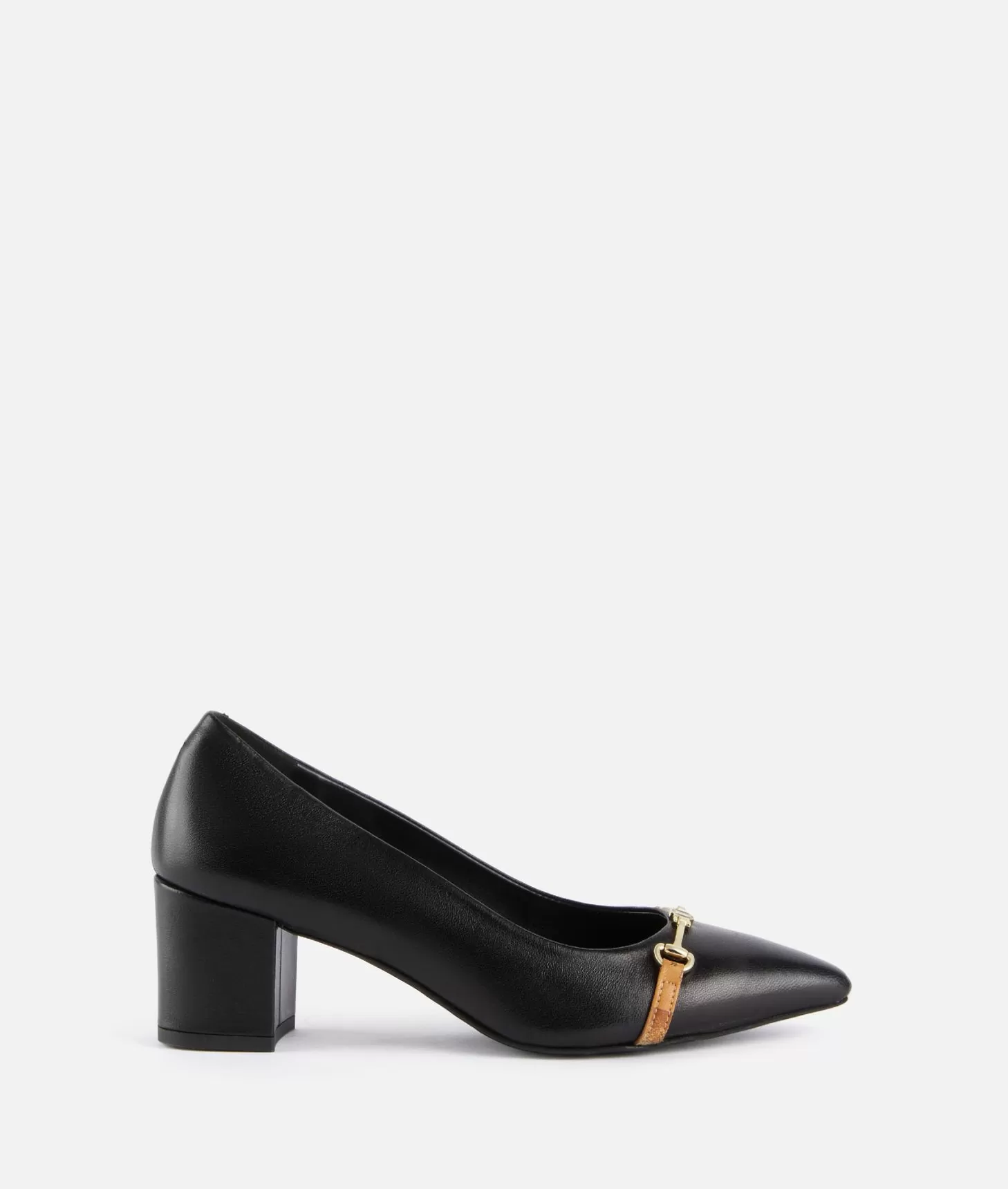 Alviero martini 1a classe Décolleté in pelle lucida con morsetto 1C Nere Flash Sale