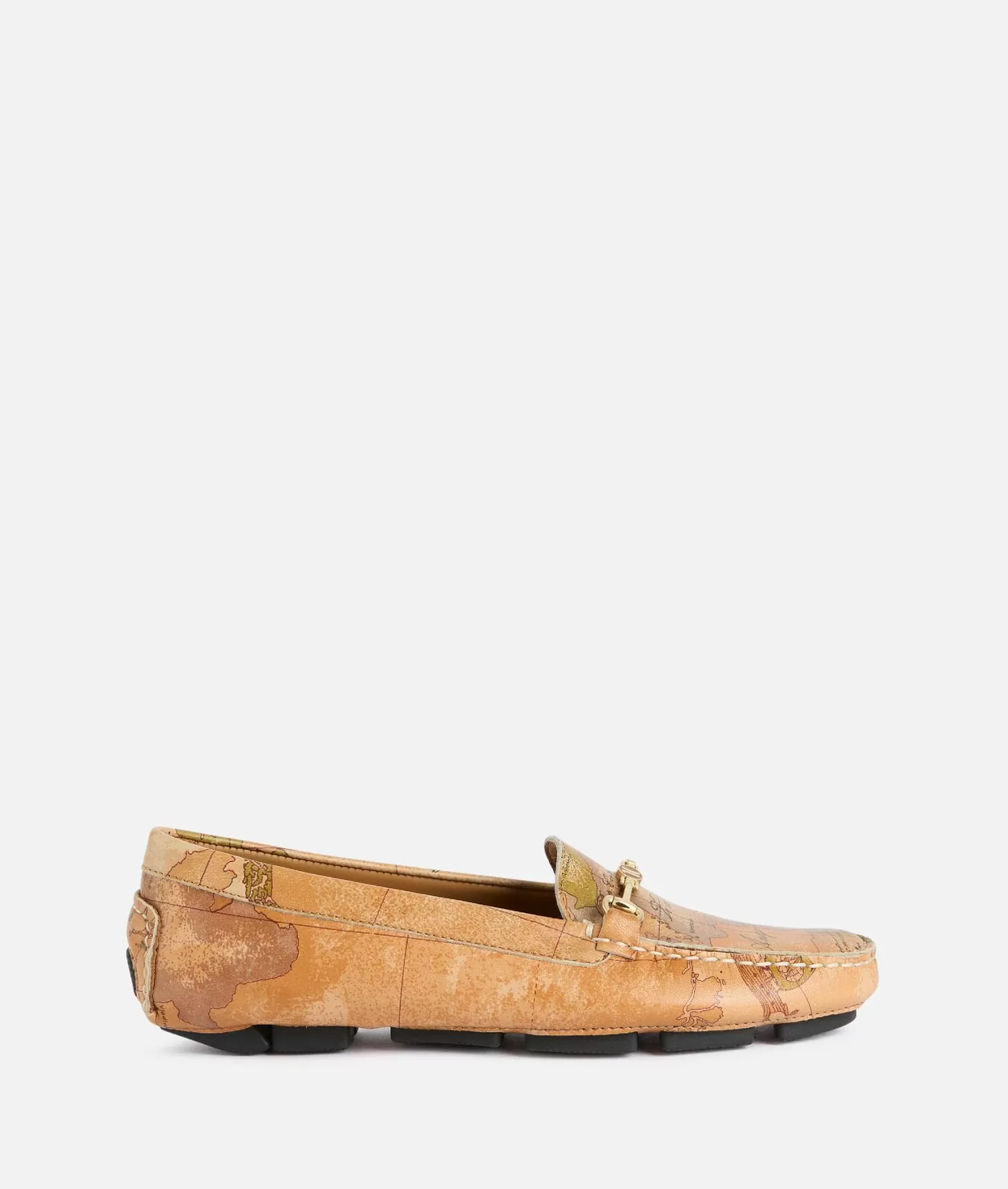 Alviero martini 1a classe Mocassini in nappa con morsetto 1C stampa Geo Classic