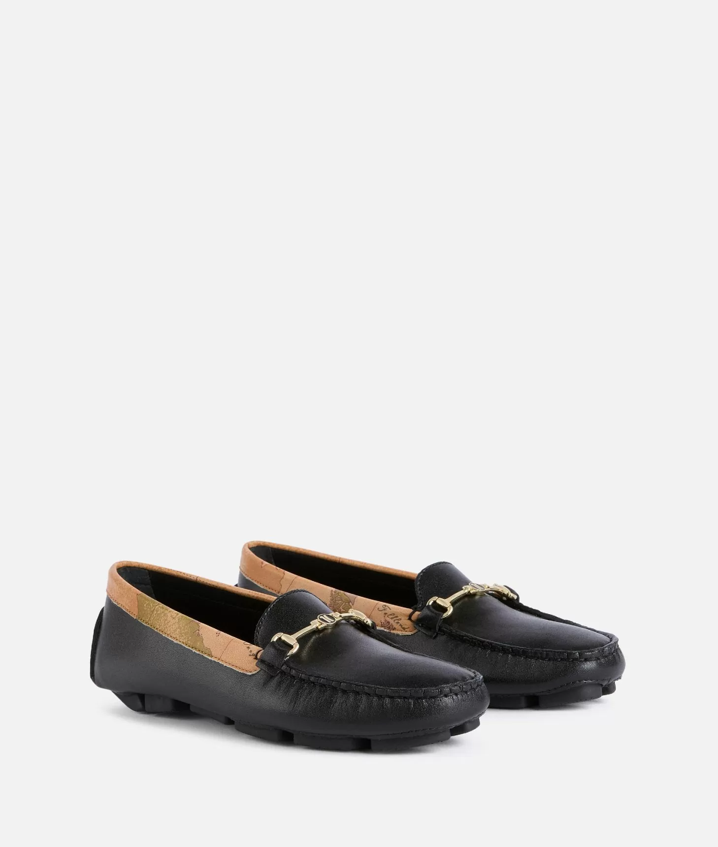 Alviero martini 1a classe Mocassini in pelle liscia con morsetto 1C Neri Cyber Monday