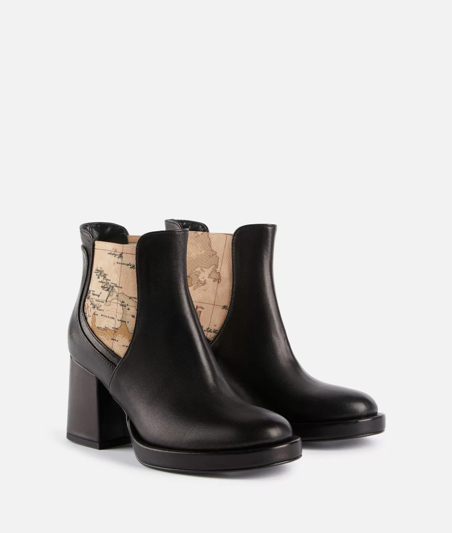 Alviero martini 1a classe Tronchetti in nappa liscia con elastici Geo Classic Neri Offerta Giorno del Papà