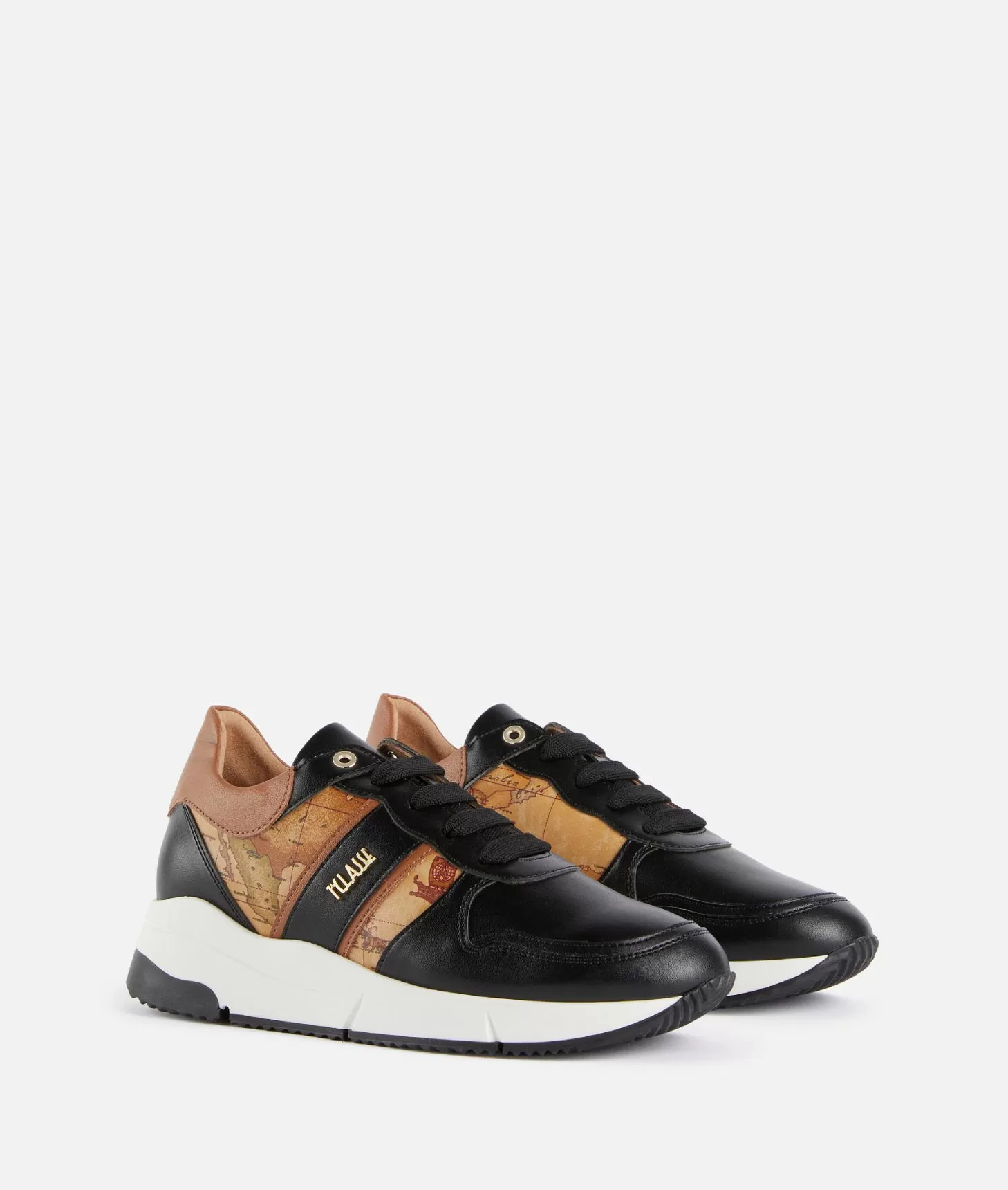 Alviero martini 1a classe Running in eco nappa con logo e dettagli Geo Classic Nere Offerte giornaliere