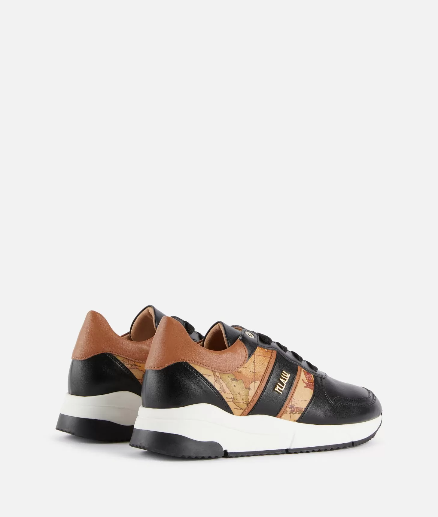 Alviero martini 1a classe Running in eco nappa con logo e dettagli Geo Classic Nere Offerte giornaliere
