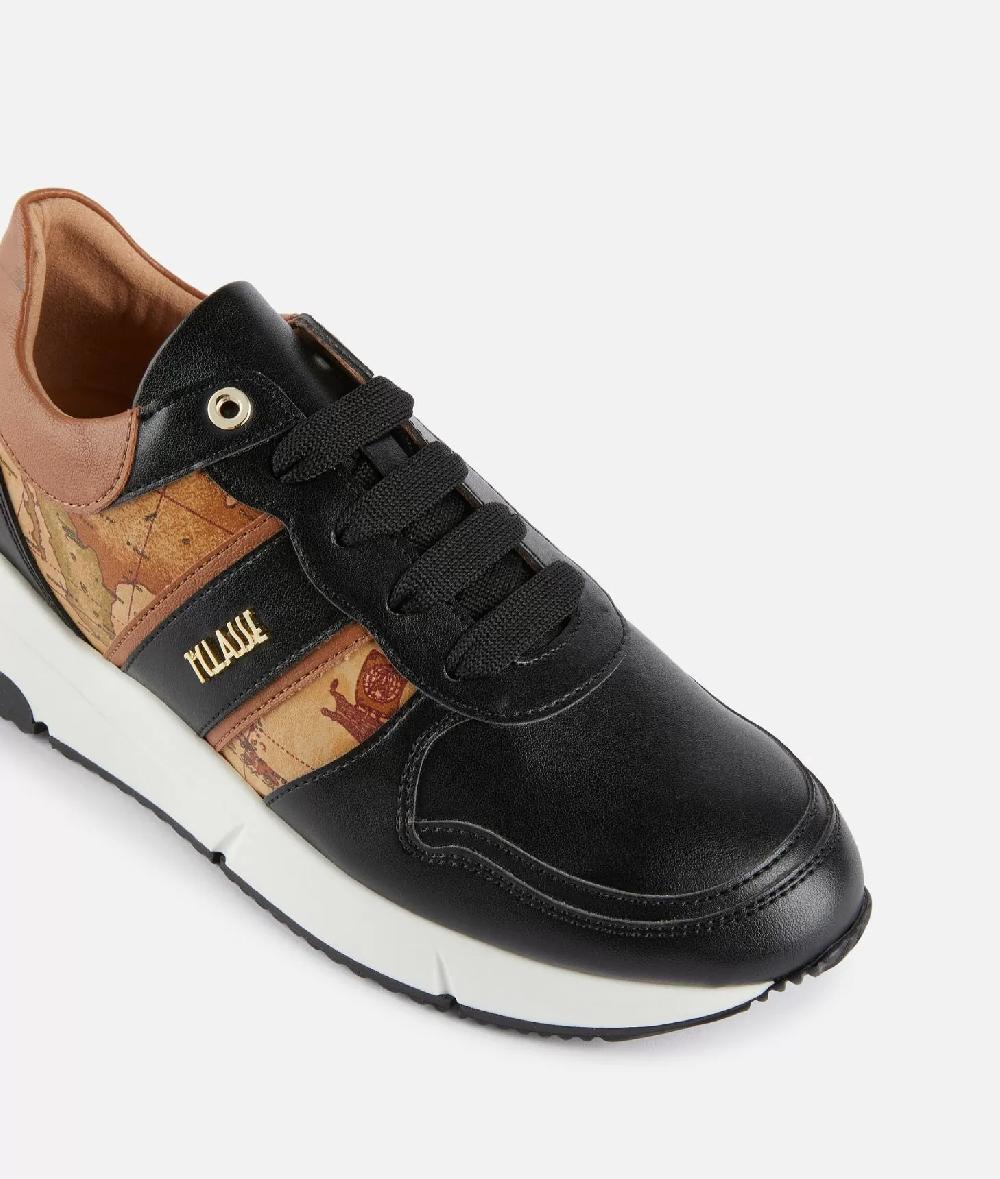 Alviero martini 1a classe Running in eco nappa con logo e dettagli Geo Classic Nere Offerte giornaliere