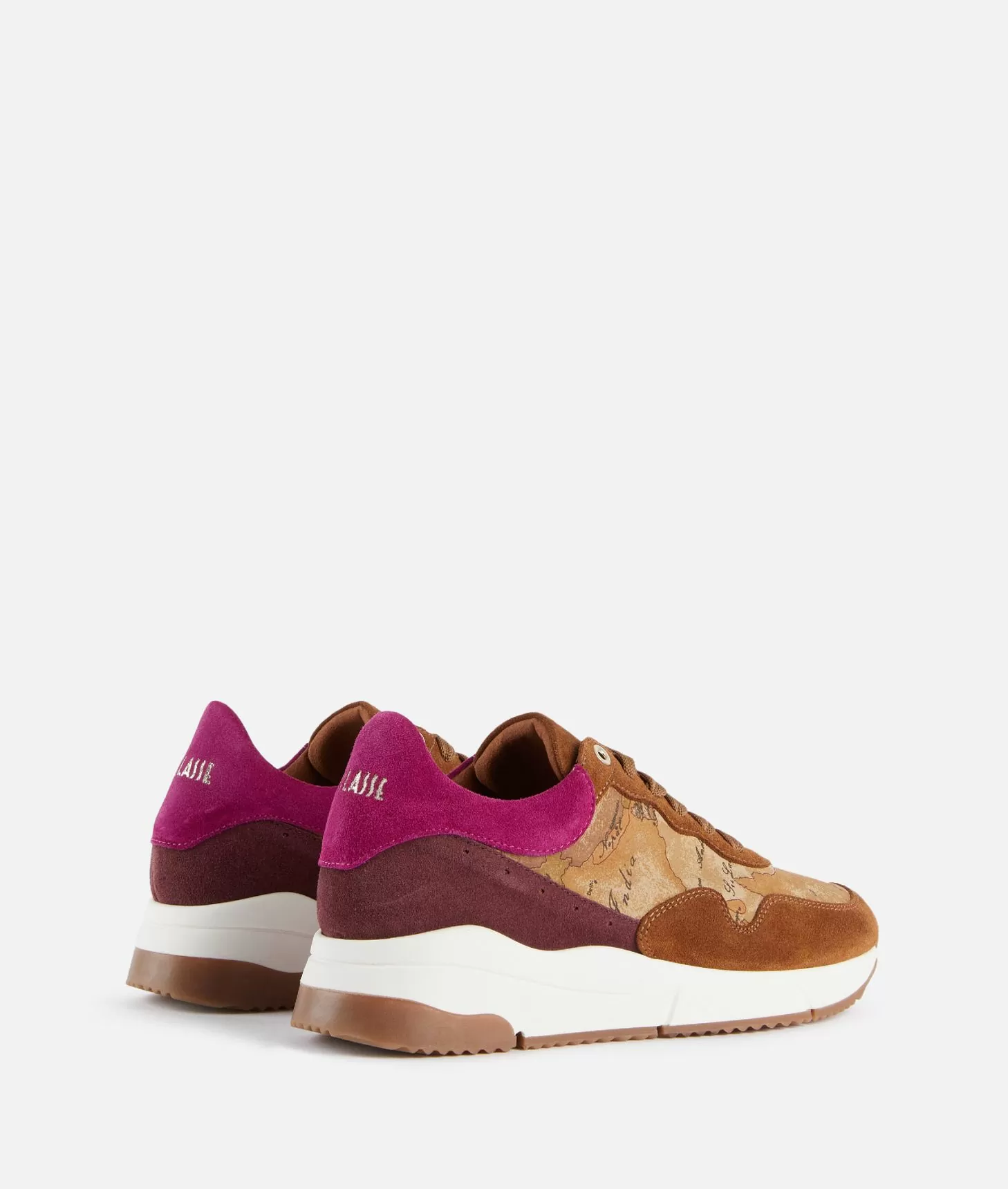 Alviero martini 1a classe Running in pelle scamosciata e tessuto nabuk Geo Classic Cuoio Offerte speciali