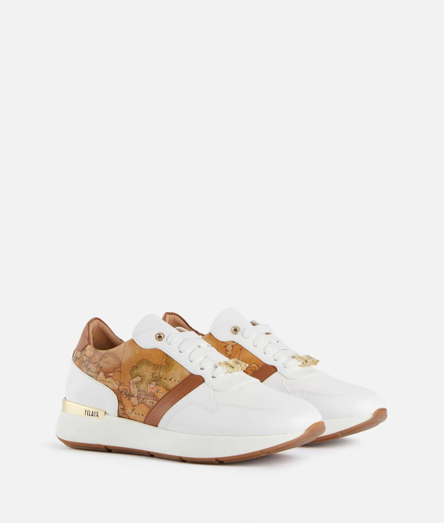 Alviero martini 1a classe Running in eco nappa con passalaccio 1ᴬ Classe Bianche Prezzo basso
