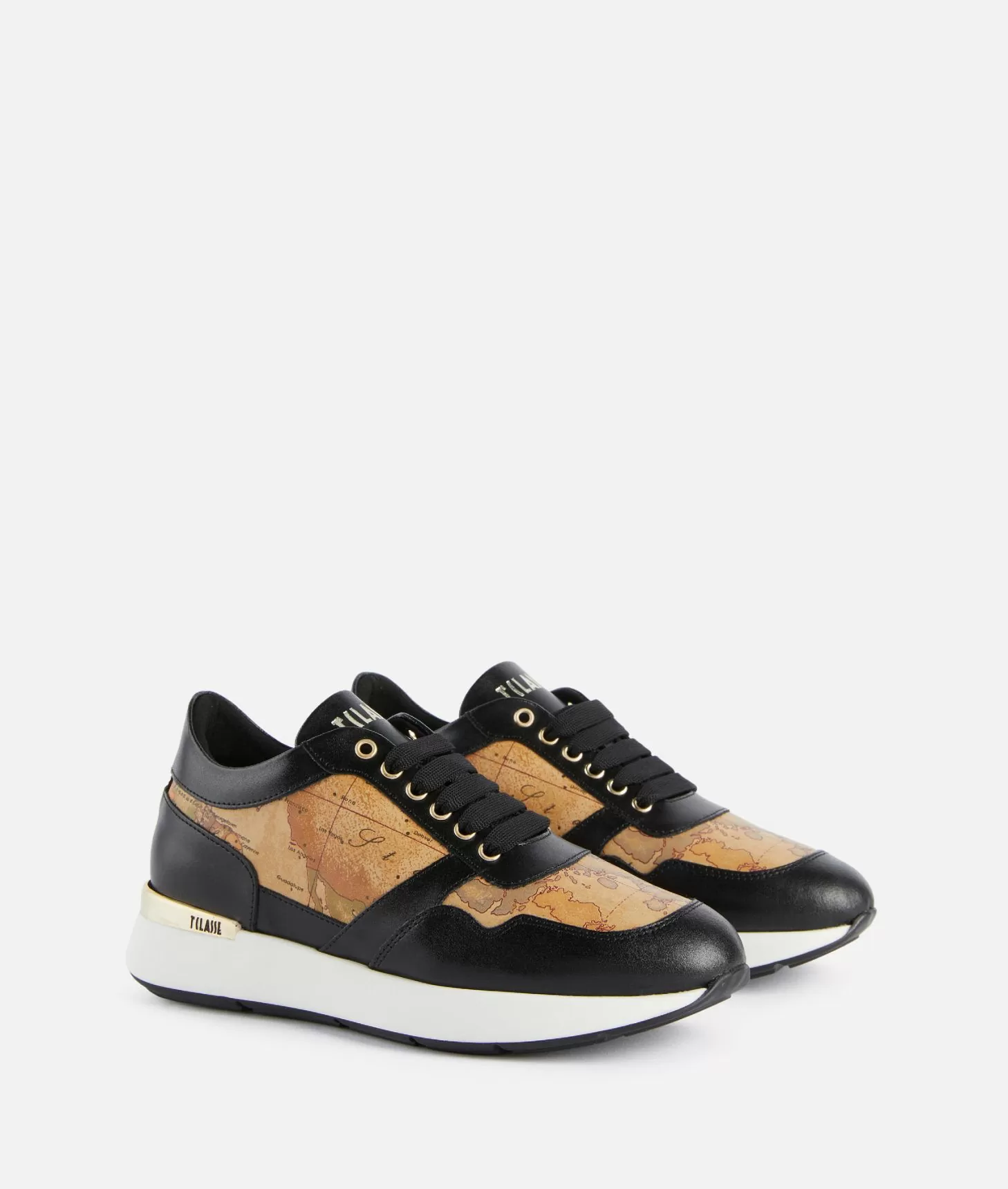 Alviero martini 1a classe Running in pelle liscia con dettagli Geo Classic Nere Ultimi tre giorni