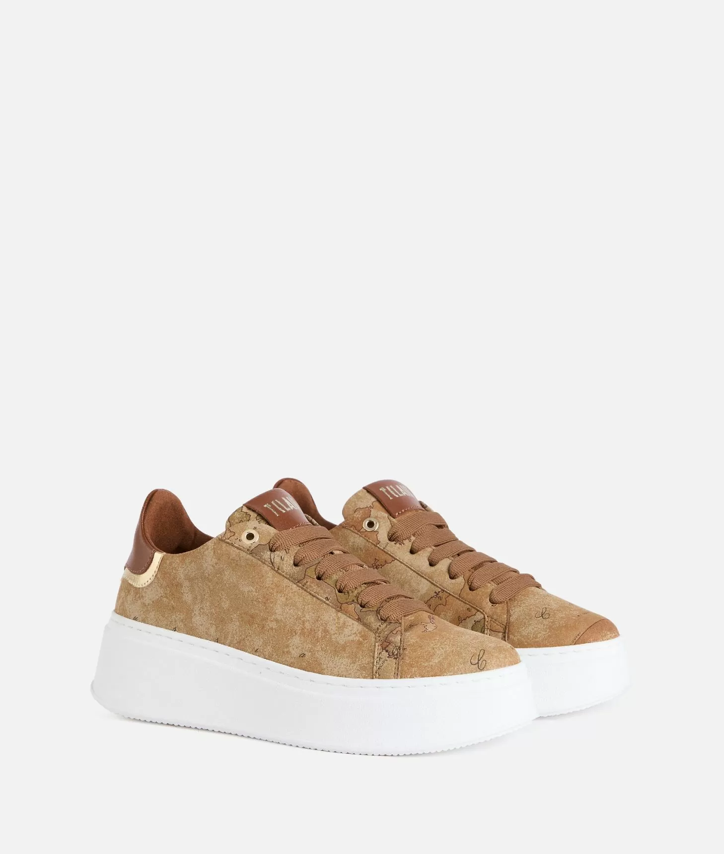 Alviero martini 1a classe Sneakers zeppate in tessuto nabuk stampa Geo Classic Ultimi due giorni
