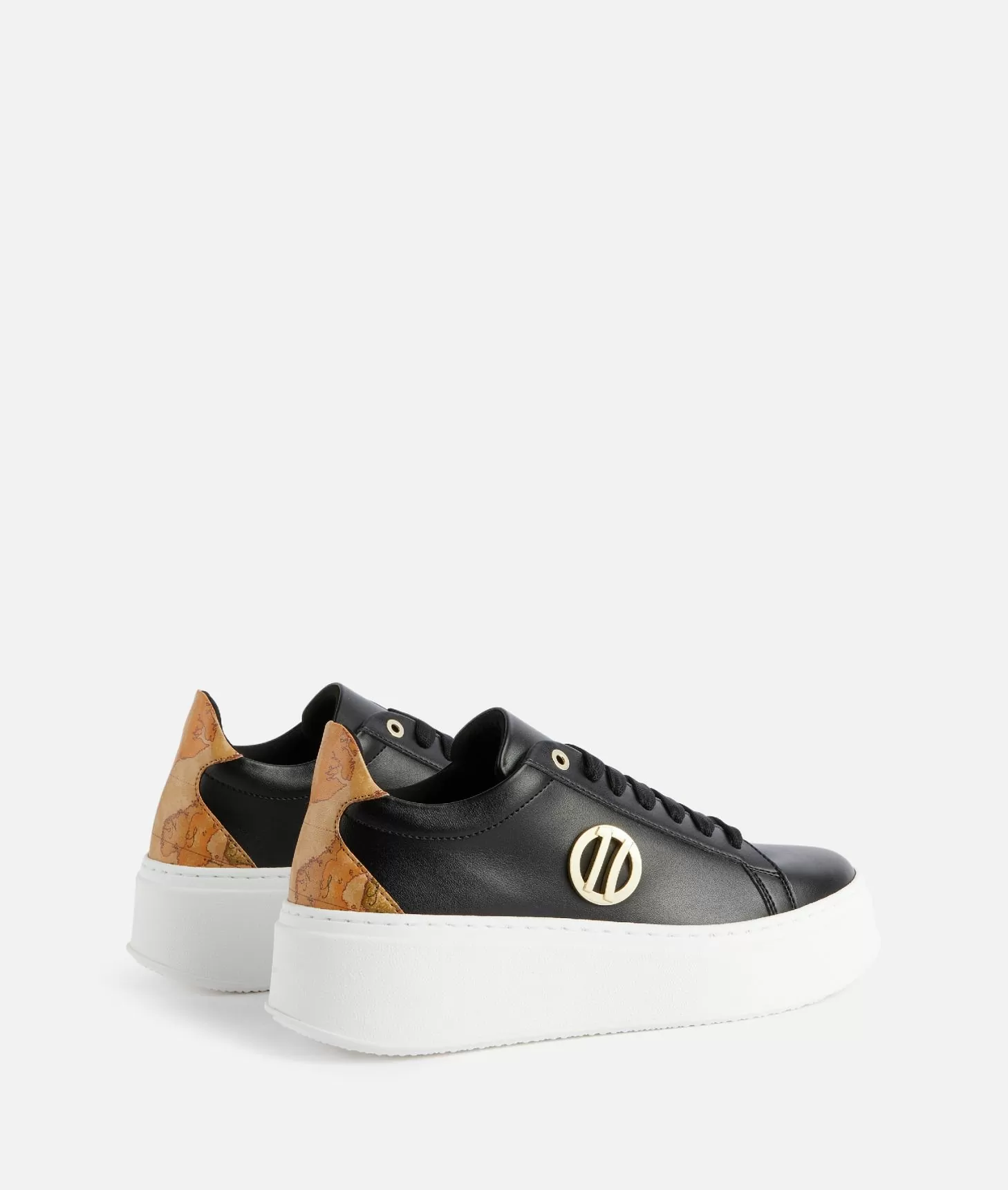 Alviero martini 1a classe Sneakers zeppate in eco nappa con dettaglio 1C Nere Fino al 60% di sconto