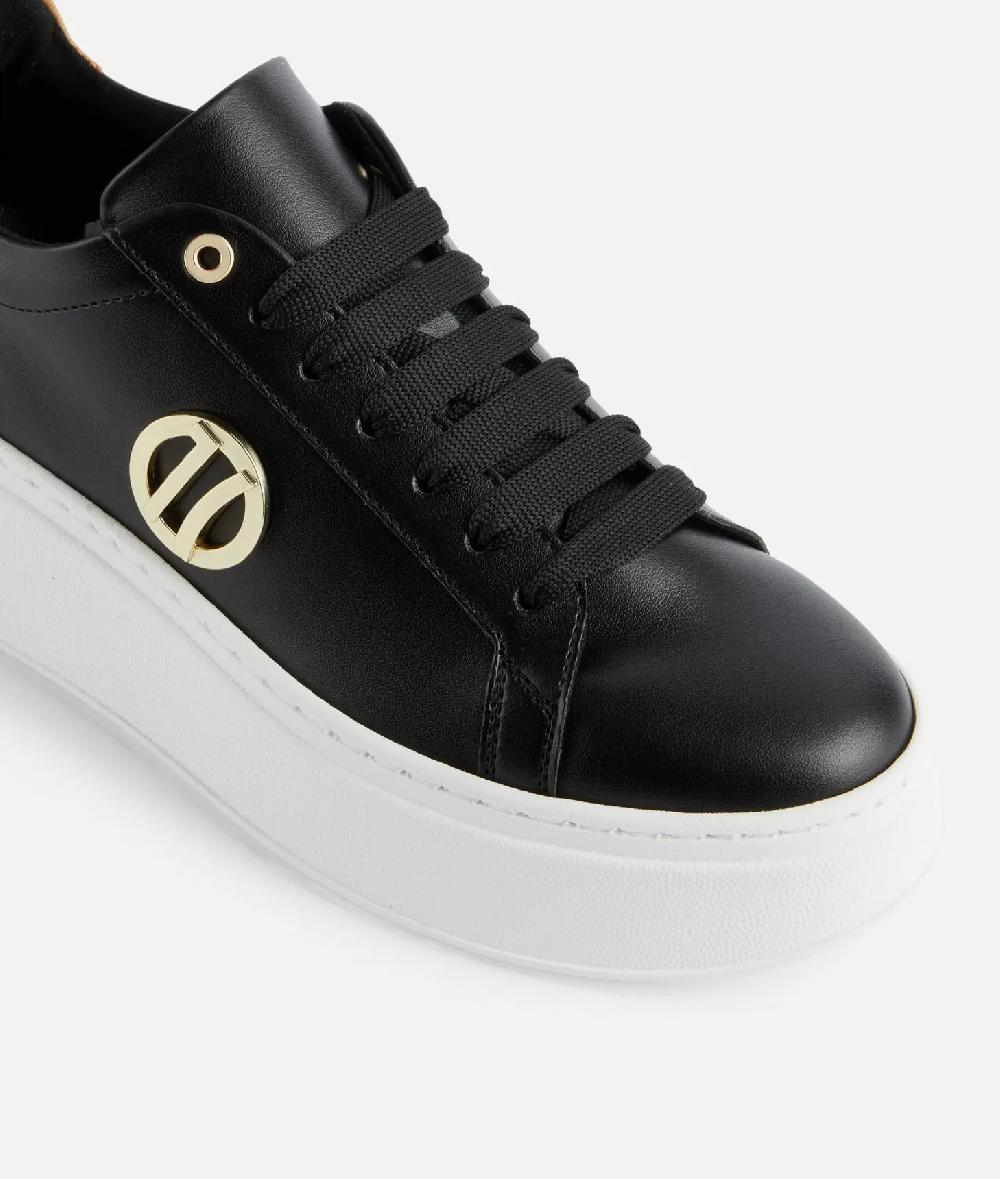 Alviero martini 1a classe Sneakers zeppate in eco nappa con dettaglio 1C Nere Fino al 60% di sconto