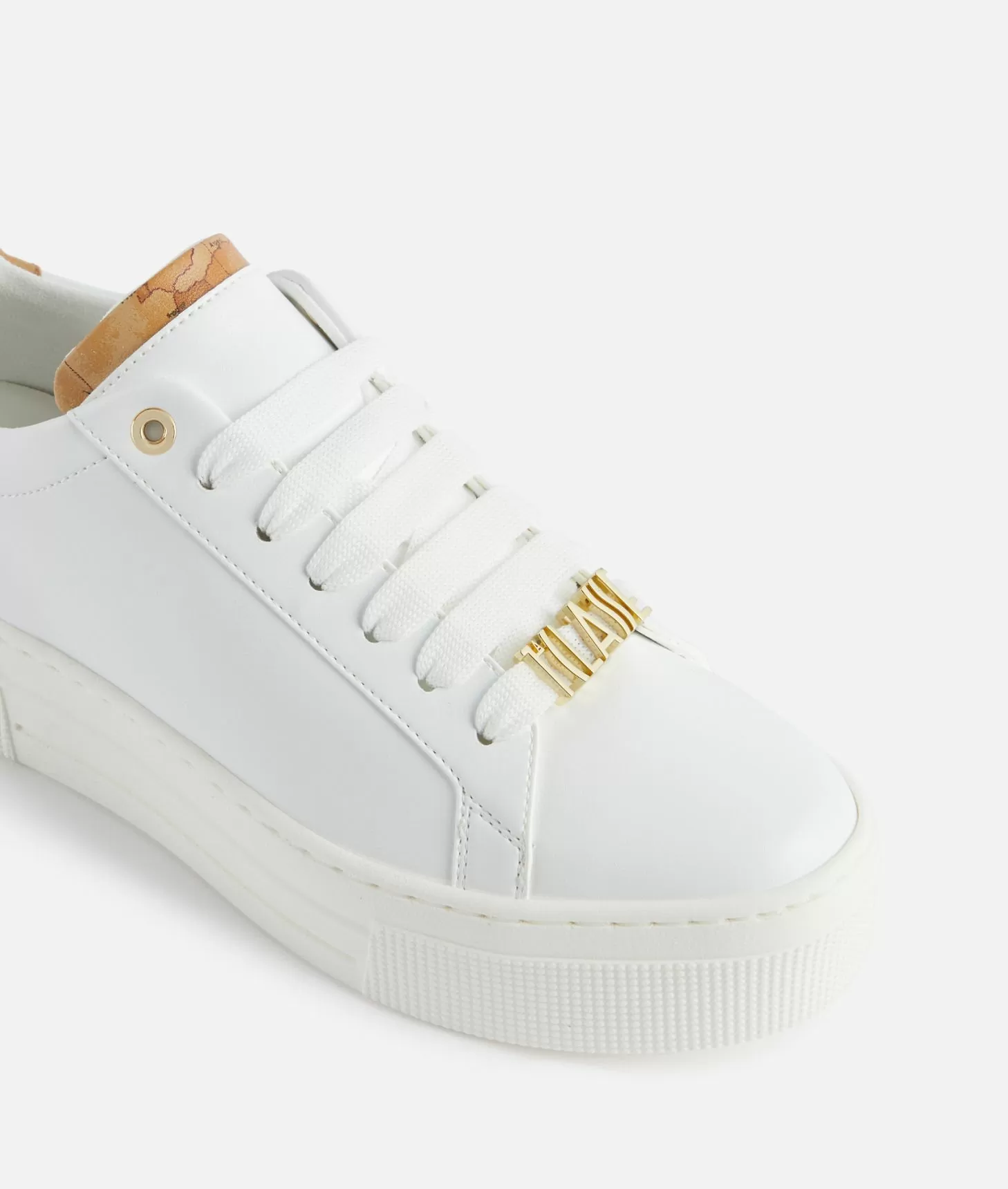 Alviero martini 1a classe Sneakers in eco nappa con passalaccio 1ᴬ Classe Bianche Only for today