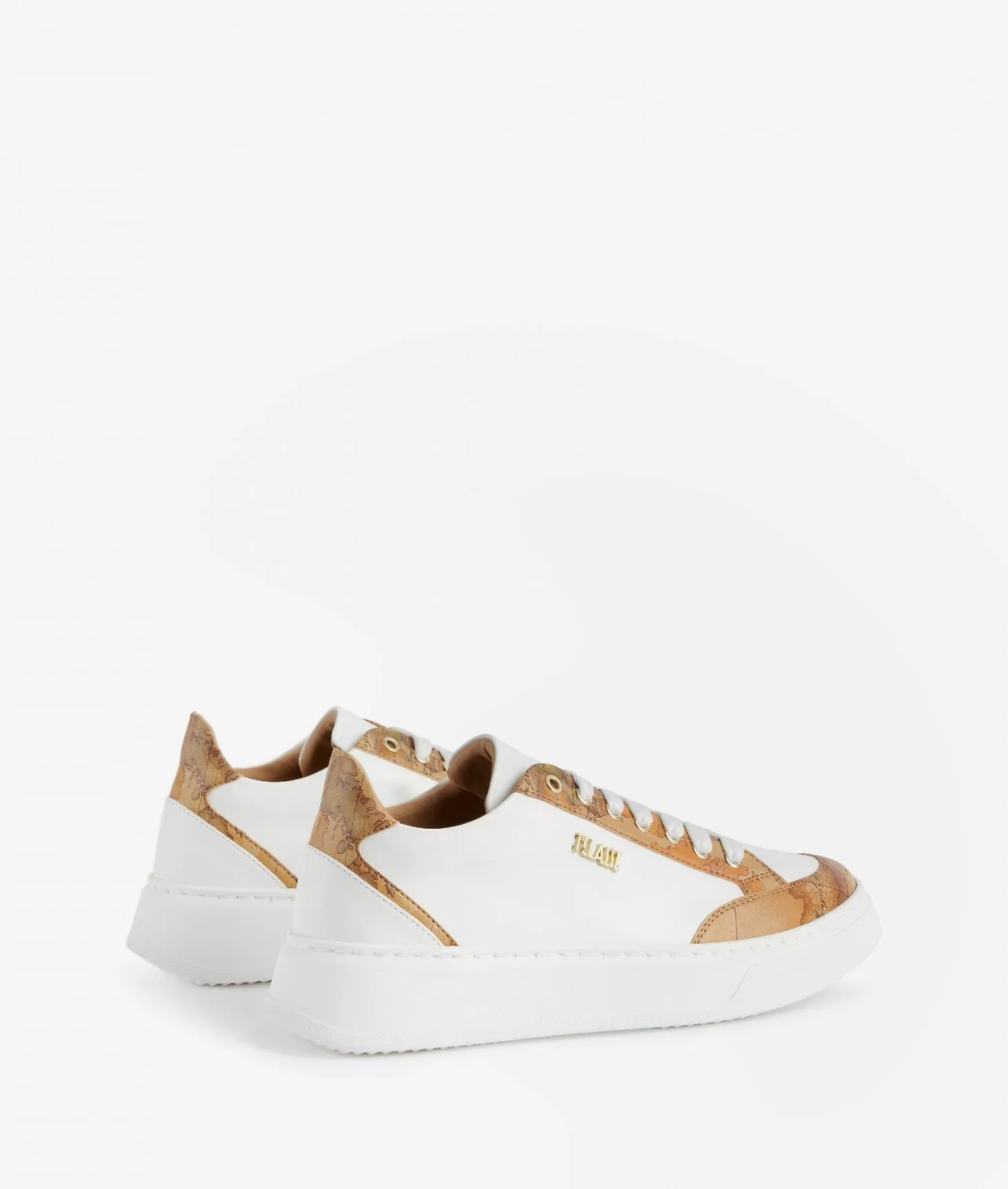 Alviero martini 1a classe Sneakers in eco nappa con dettagli Geo Classic Bianche Officina