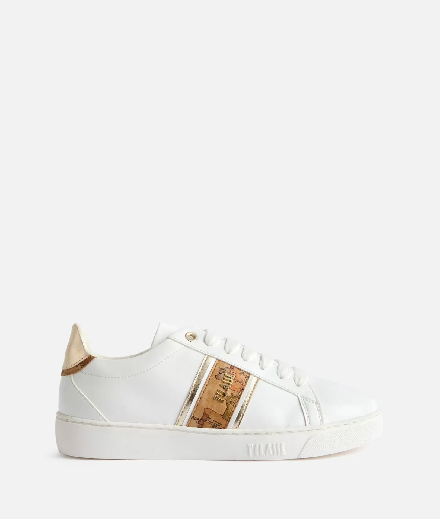 Alviero martini 1a classe Sneakers in eco nappa con banda Geo Classic Bianche Limitato a 3 giorni