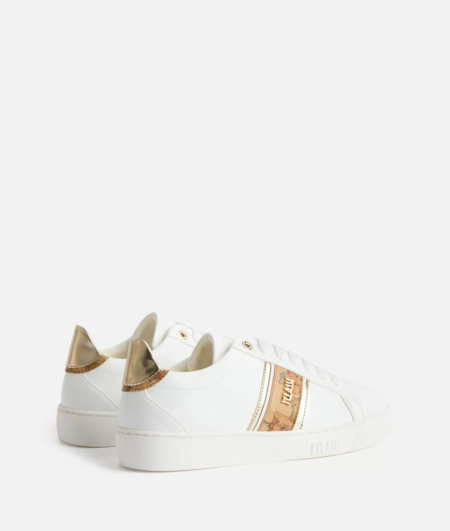 Alviero martini 1a classe Sneakers in eco nappa con banda Geo Classic Bianche Limitato a 3 giorni