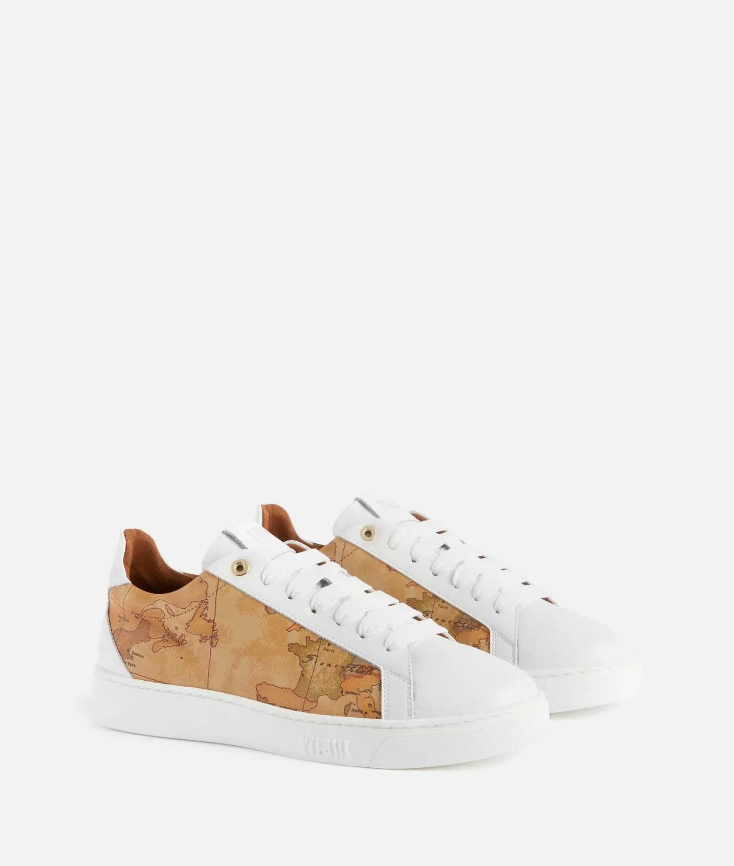 Alviero martini 1a classe Sneakers in pelle liscia ed eco nappa Geo Classic Bianche Black Friday Prezzi