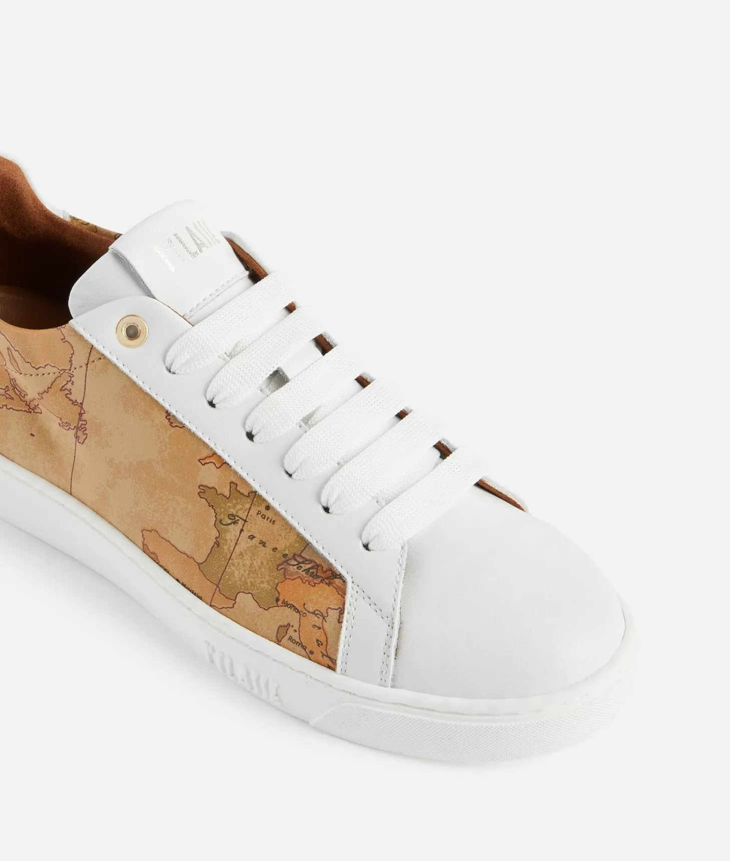 Alviero martini 1a classe Sneakers in pelle liscia ed eco nappa Geo Classic Bianche Black Friday Prezzi