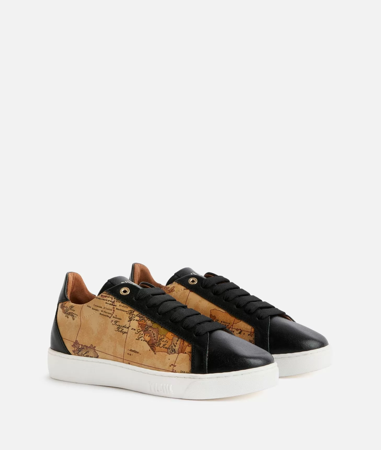 Alviero martini 1a classe Sneakers in pelle liscia ed eco nappa Geo Classic Nere Duty-free