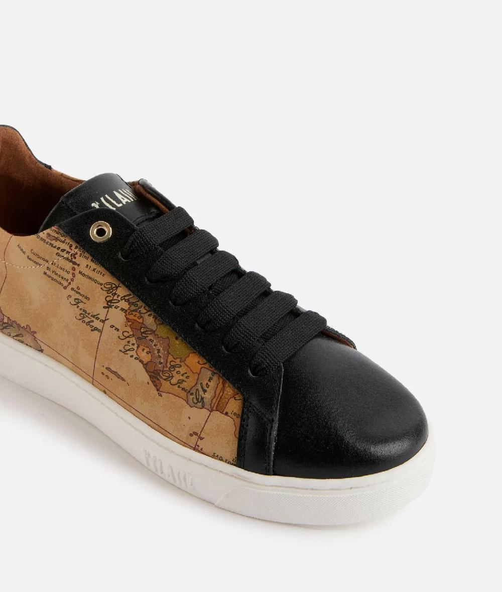 Alviero martini 1a classe Sneakers in pelle liscia ed eco nappa Geo Classic Nere Duty-free