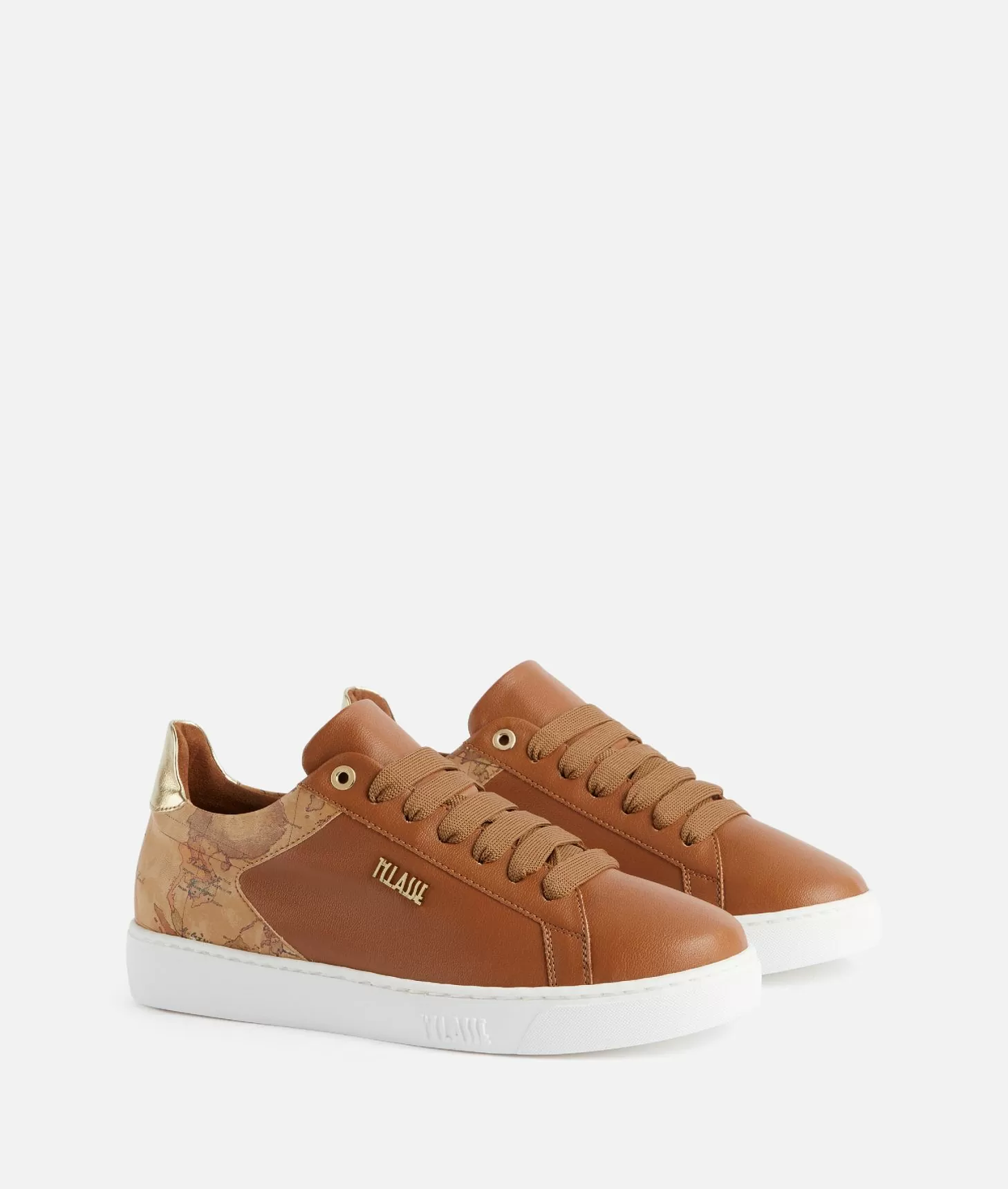 Alviero martini 1a classe Sneakers in eco nappa con logo 1ᴬ Classe Castagna Sconti questo mese