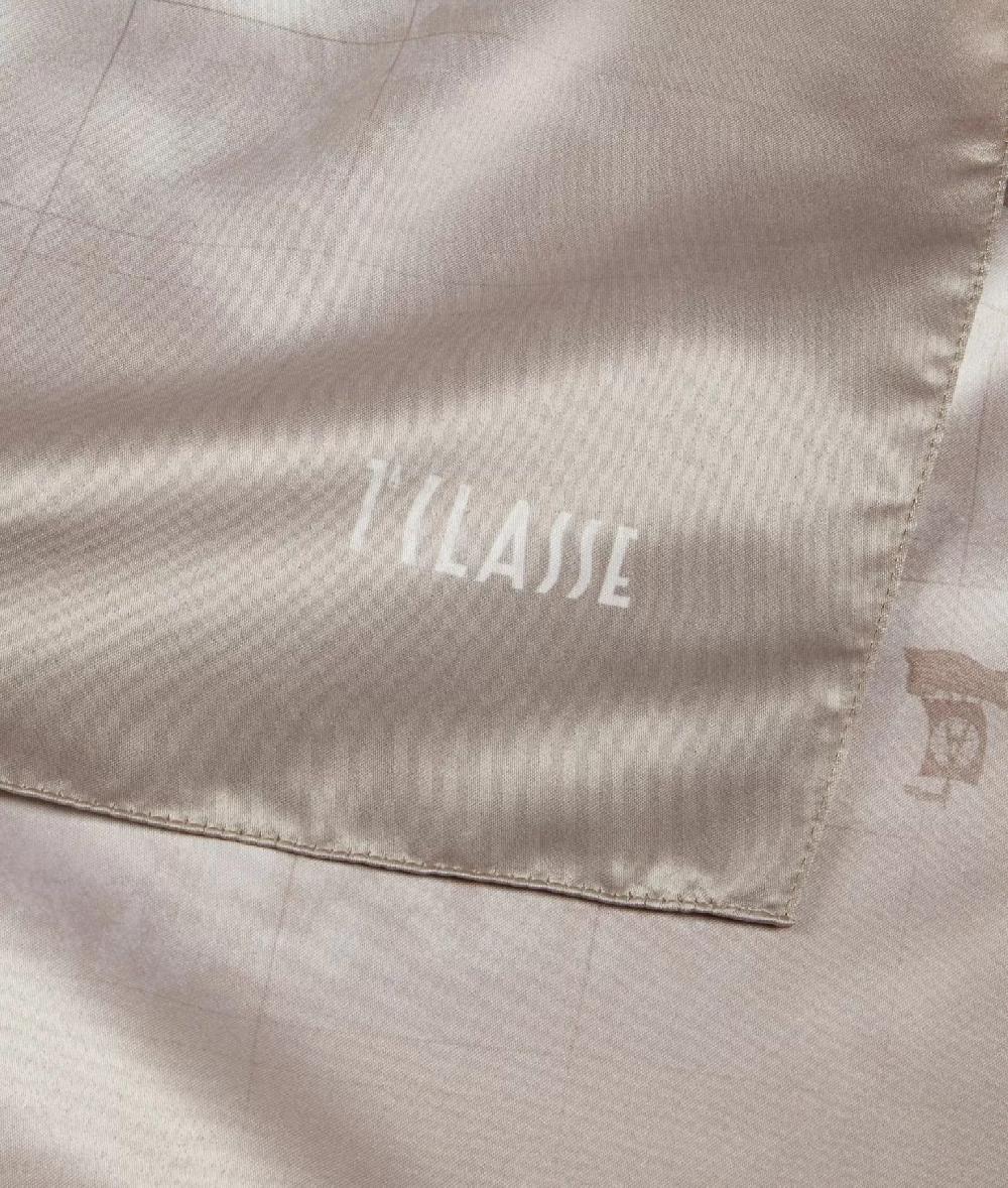 Alviero martini 1a classe Foulard Geo Sfumato 90x90 Taupe Chiaro Italia