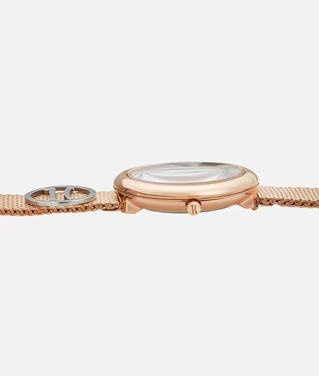 Alviero martini 1a classe Antigua orologio in acciaio con logo Monogram 1C Gold Rosé Convenienza