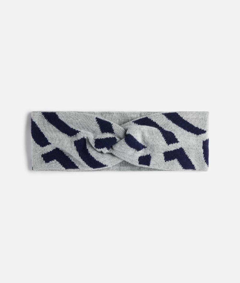 Alviero martini 1a classe Fascia per capelli con logo 1C Blu Zaffiro