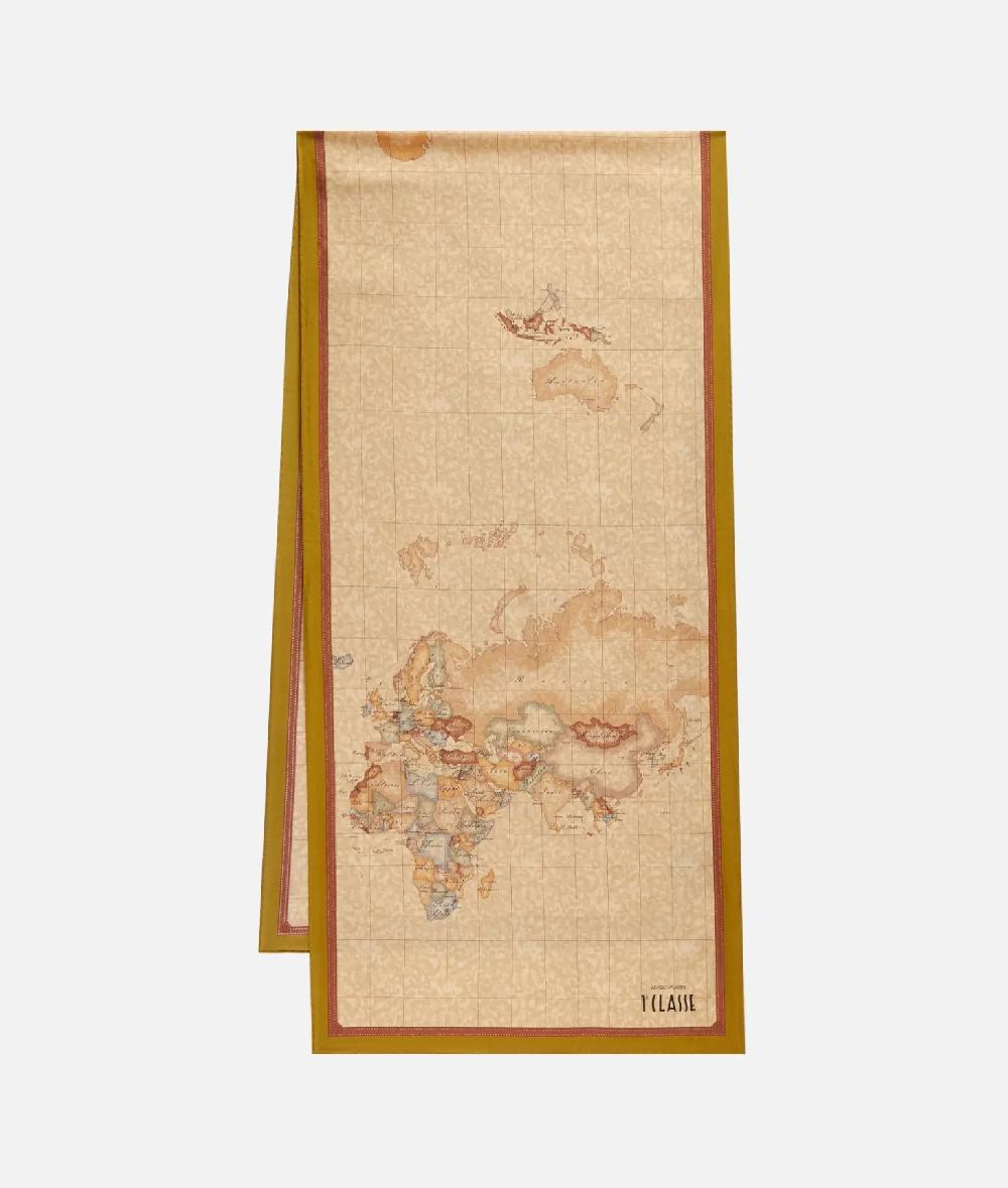 Alviero martini 1a classe Sciarpa Geo Classic 45x180 Olio Latest fashion