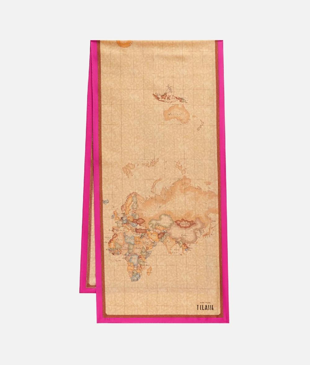 Alviero martini 1a classe Sciarpa Geo Classic 45x180 Ciclamino Offerta temporanea