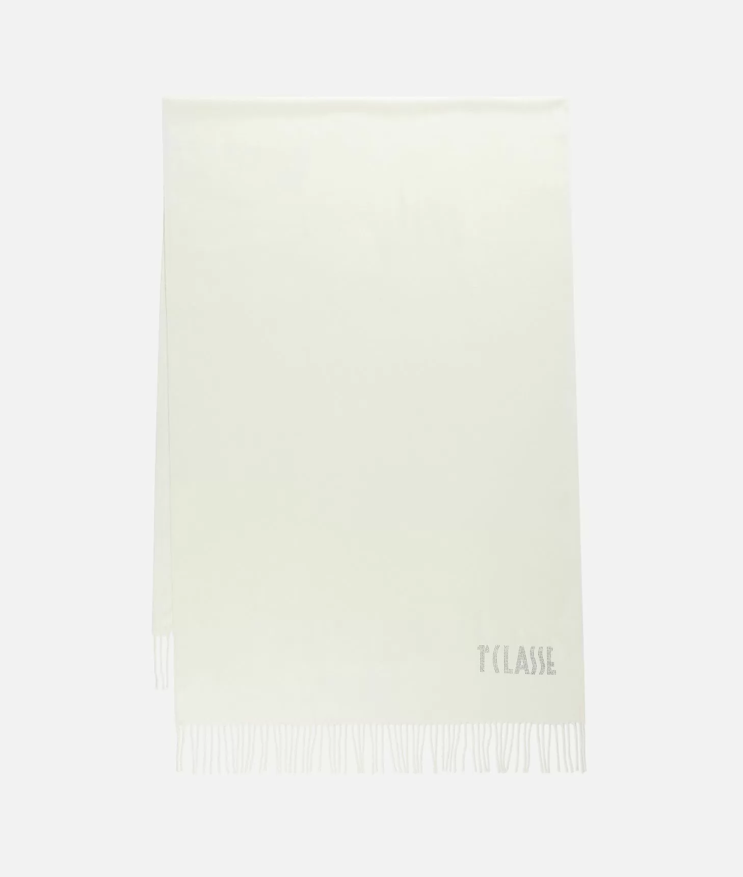 Alviero martini 1a classe Stola con logo in strass 72x175 Bianco Latte Offerte speciali