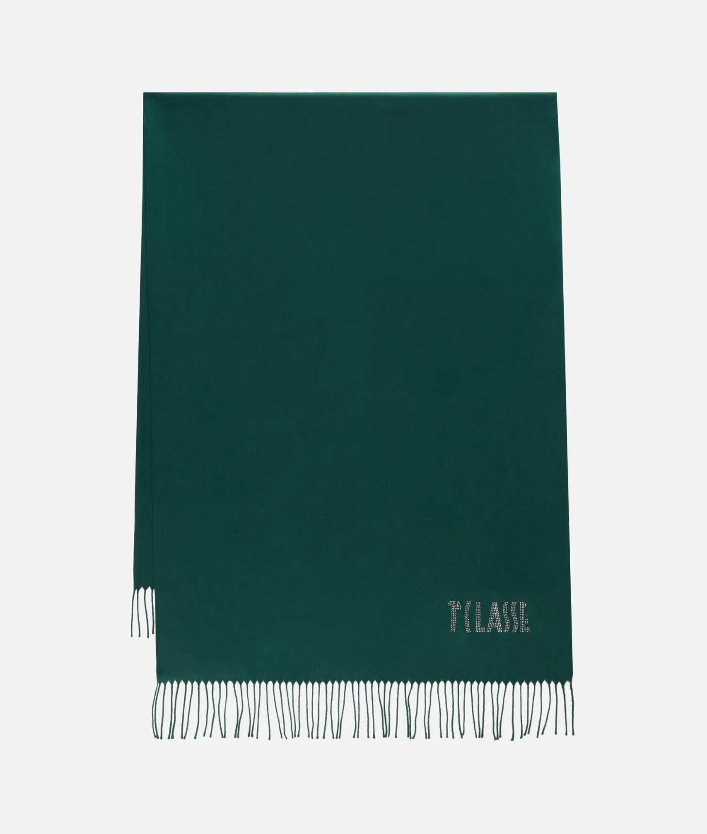 Alviero martini 1a classe Stola con logo in strass 72x175 Verde Bottiglia Enormi risparmi