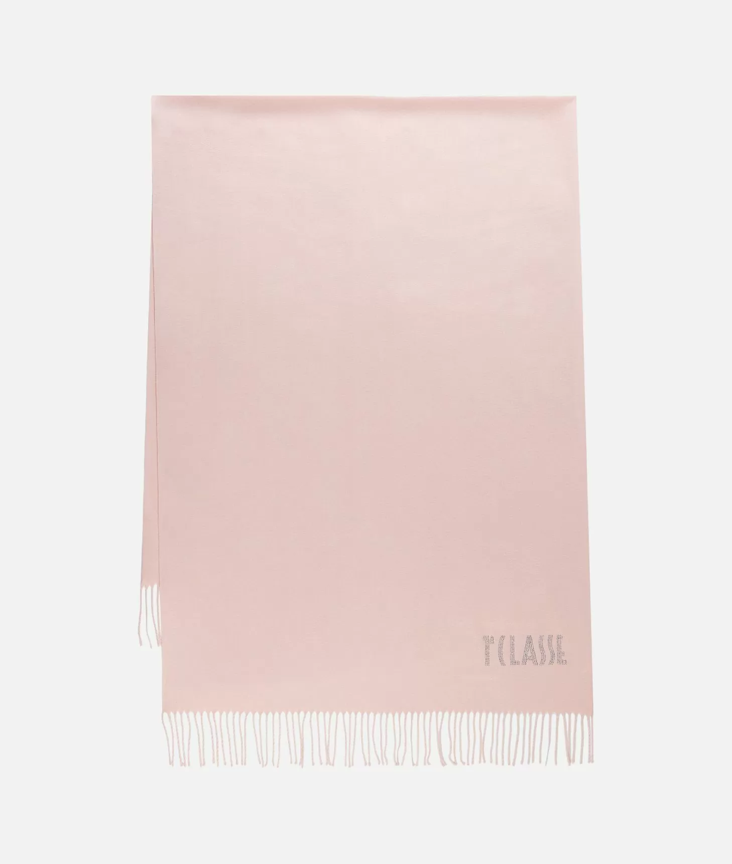 Alviero martini 1a classe Stola con logo in strass 72x175 Rosa Cipria Prezzo basso