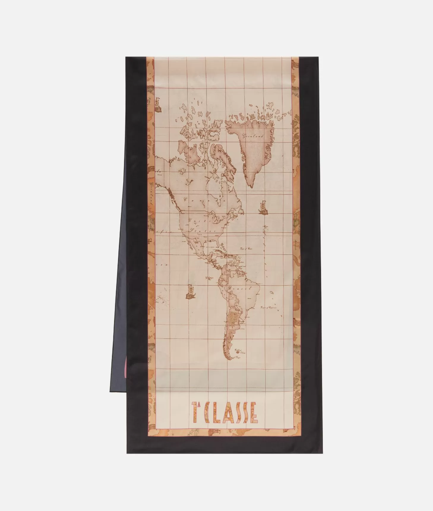 Alviero martini 1a classe Sciarpa Geo Cuori 48x180 Nera Enormi sconti