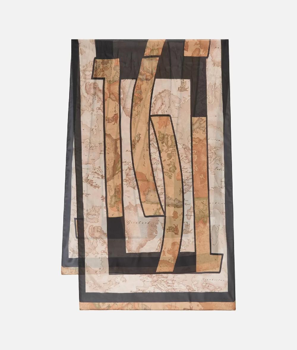 Alviero martini 1a classe Sciarpa con gioiello 1C Mirror 48x150 Nera 50% di sconto con spedizione gratuita