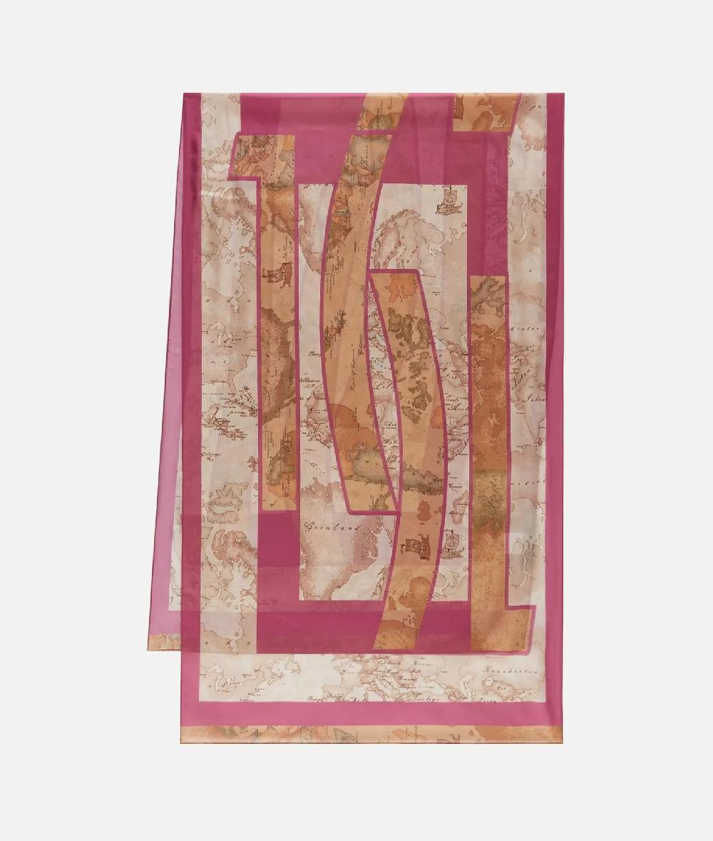 Alviero martini 1a classe Sciarpa con gioiello 1C Mirror 48x150 Rosa Fard Limitato a 3 giorni