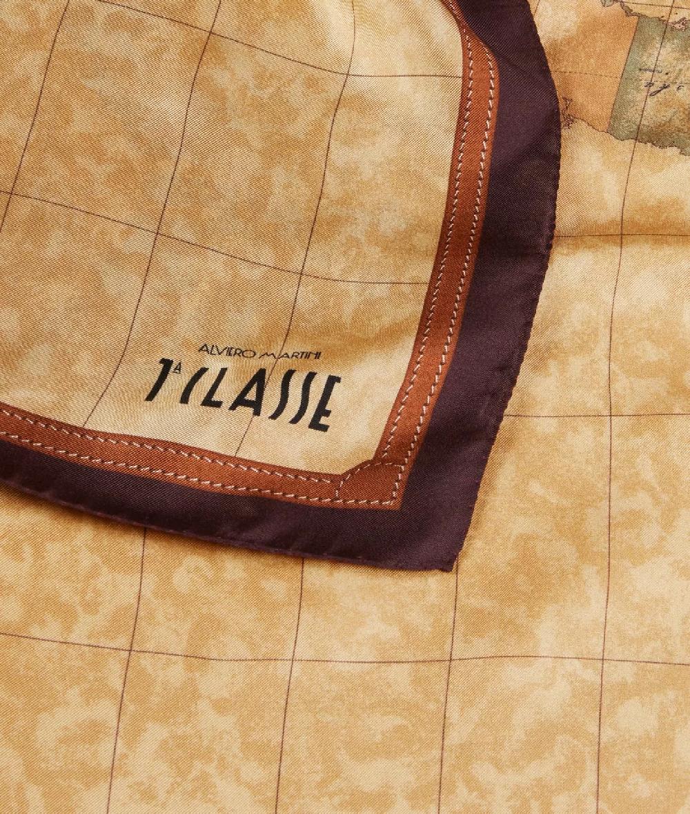 Alviero martini 1a classe Foulard Geo Classic 90x90 Burgundy Italia