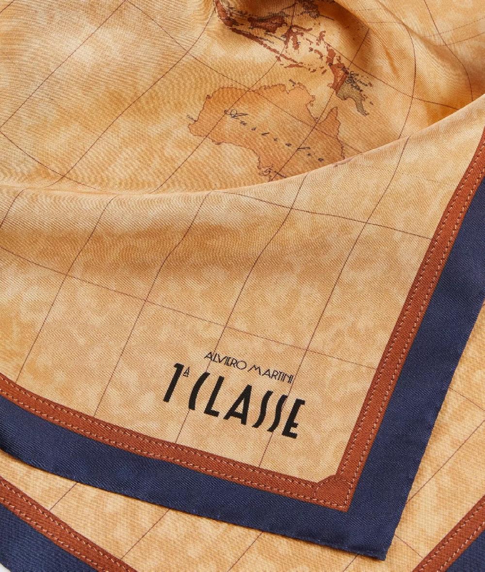 Alviero martini 1a classe Foulard Geo Classic 70x70 Blu Navy Negozi Online