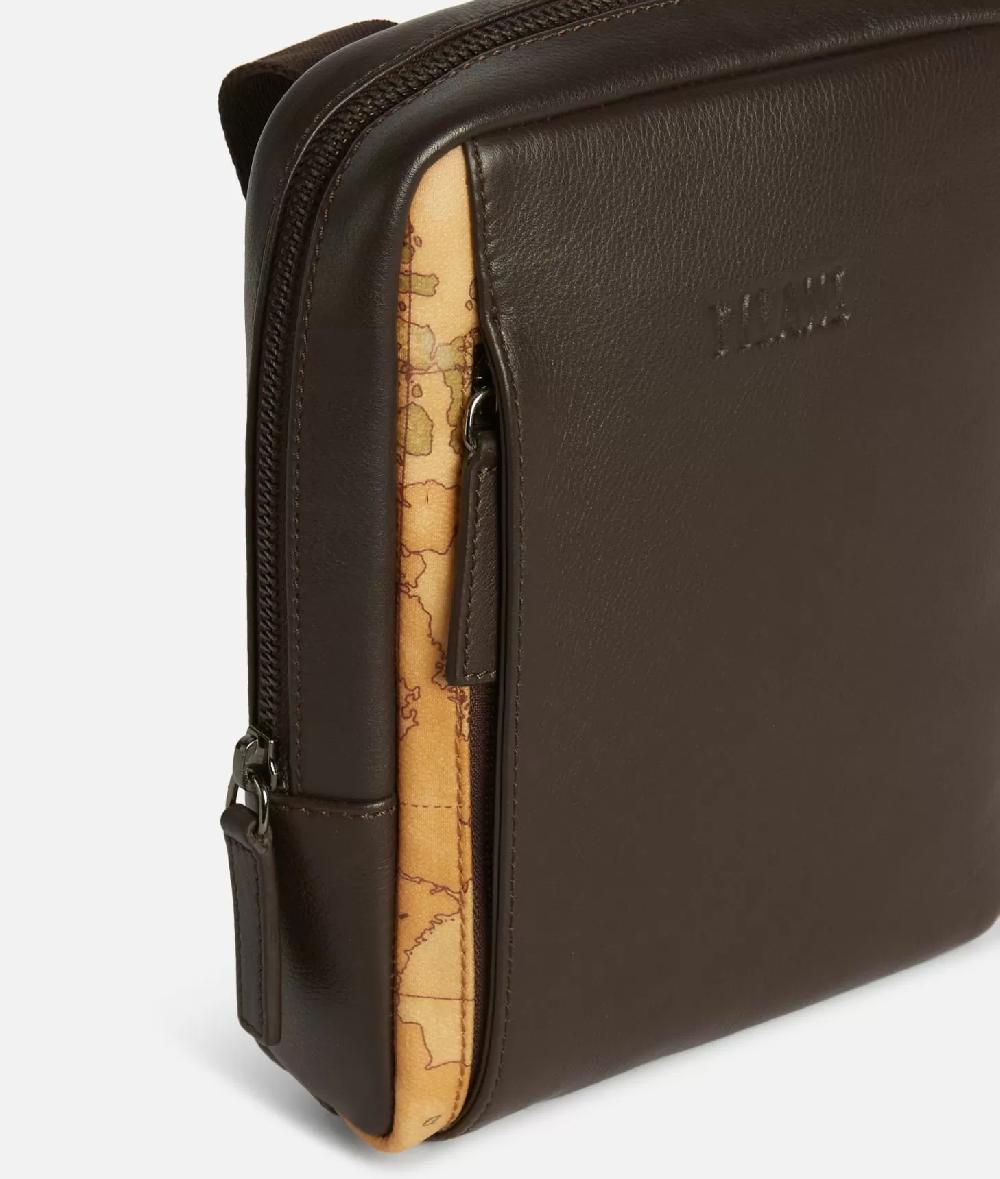Alviero martini 1a classe Geo Classic tracolla in pelle Marrone Shopping Online