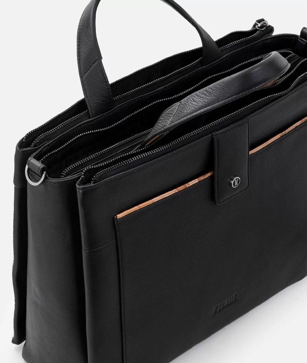 Alviero martini 1a classe Cartella da lavoro in pelle Nera Outlet