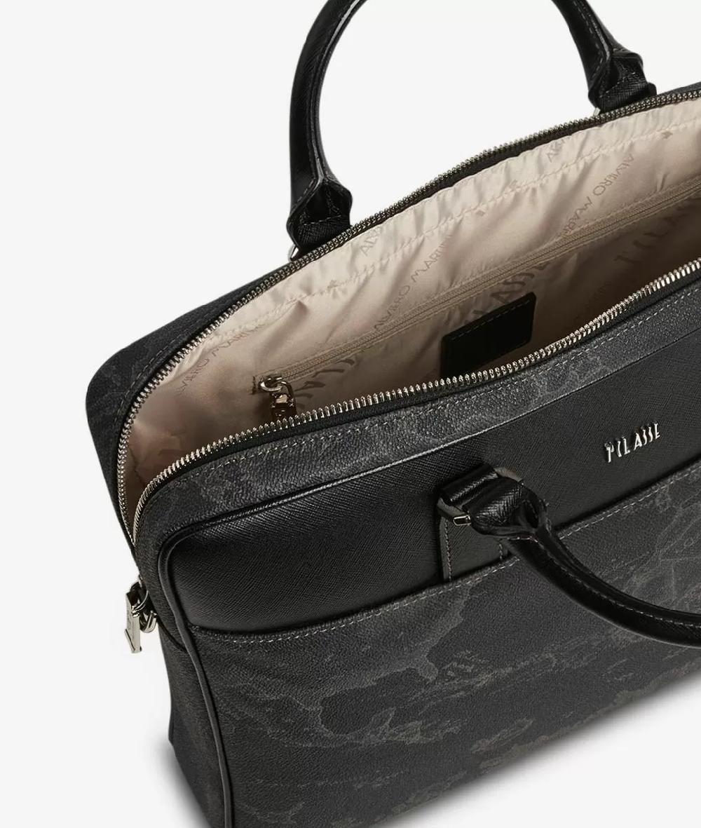 Alviero martini 1a classe Geo Black cartella porta pc nera In Vendita