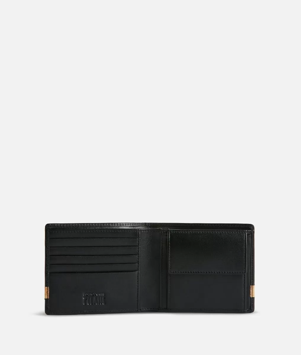 Alviero martini 1a classe Geo Classic portafoglio medio in pelle nero Offerta speciale