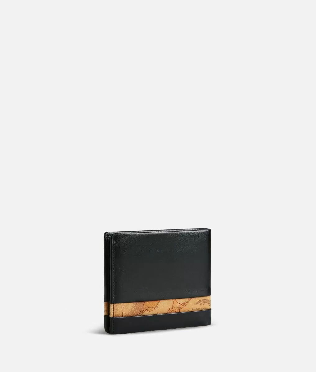 Alviero martini 1a classe Geo Classic portafoglio medio in pelle nero Offerta speciale