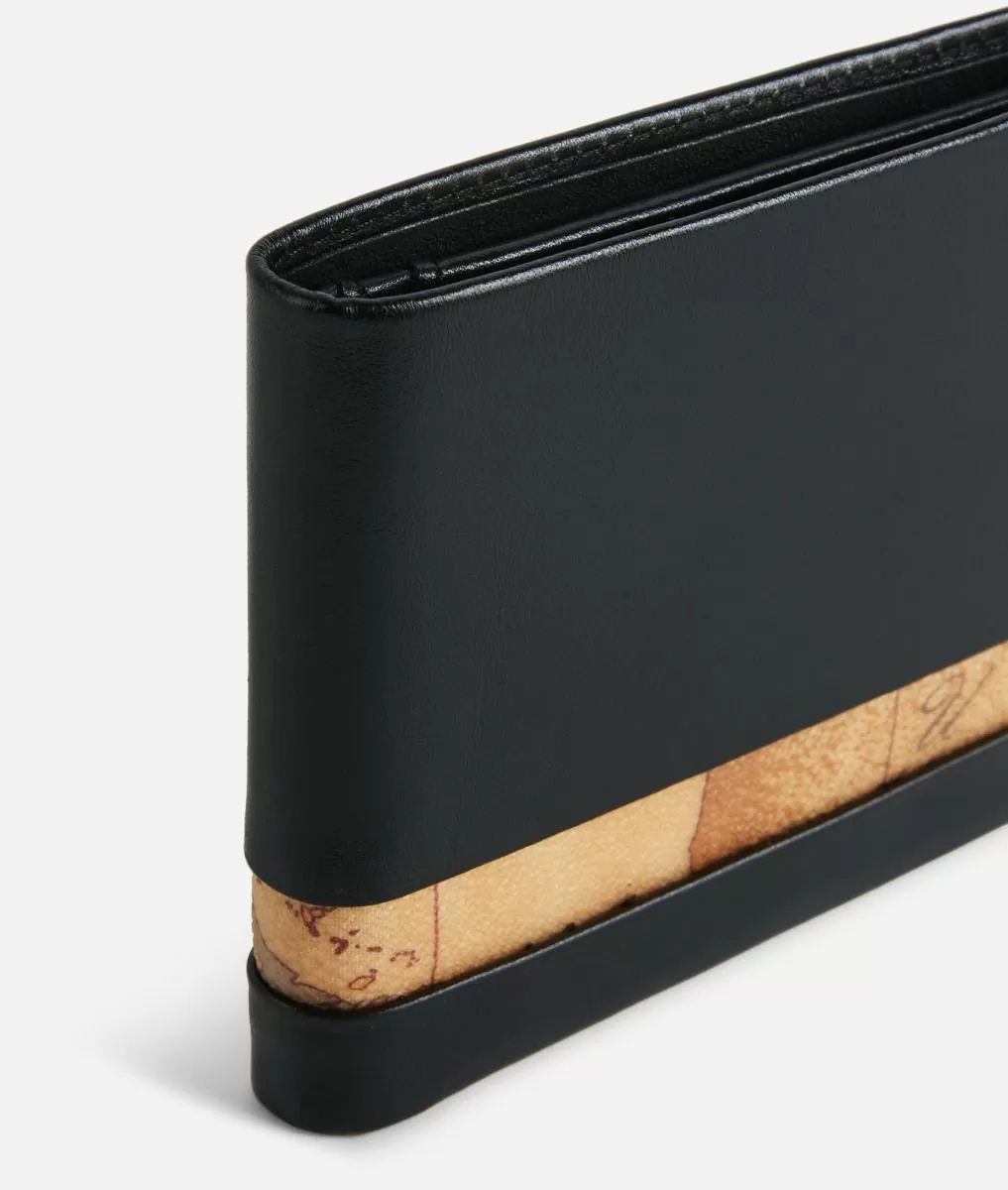 Alviero martini 1a classe Geo Classic portafoglio medio in pelle nero Offerta speciale