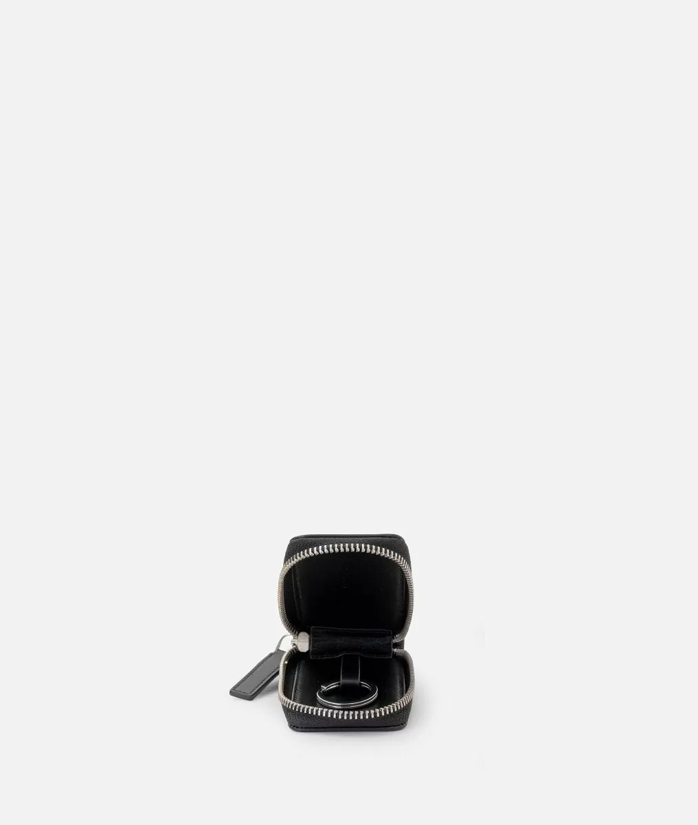 Alviero martini 1a classe Portachiavi ad astuccio in pelle Nero Offerte stagionali