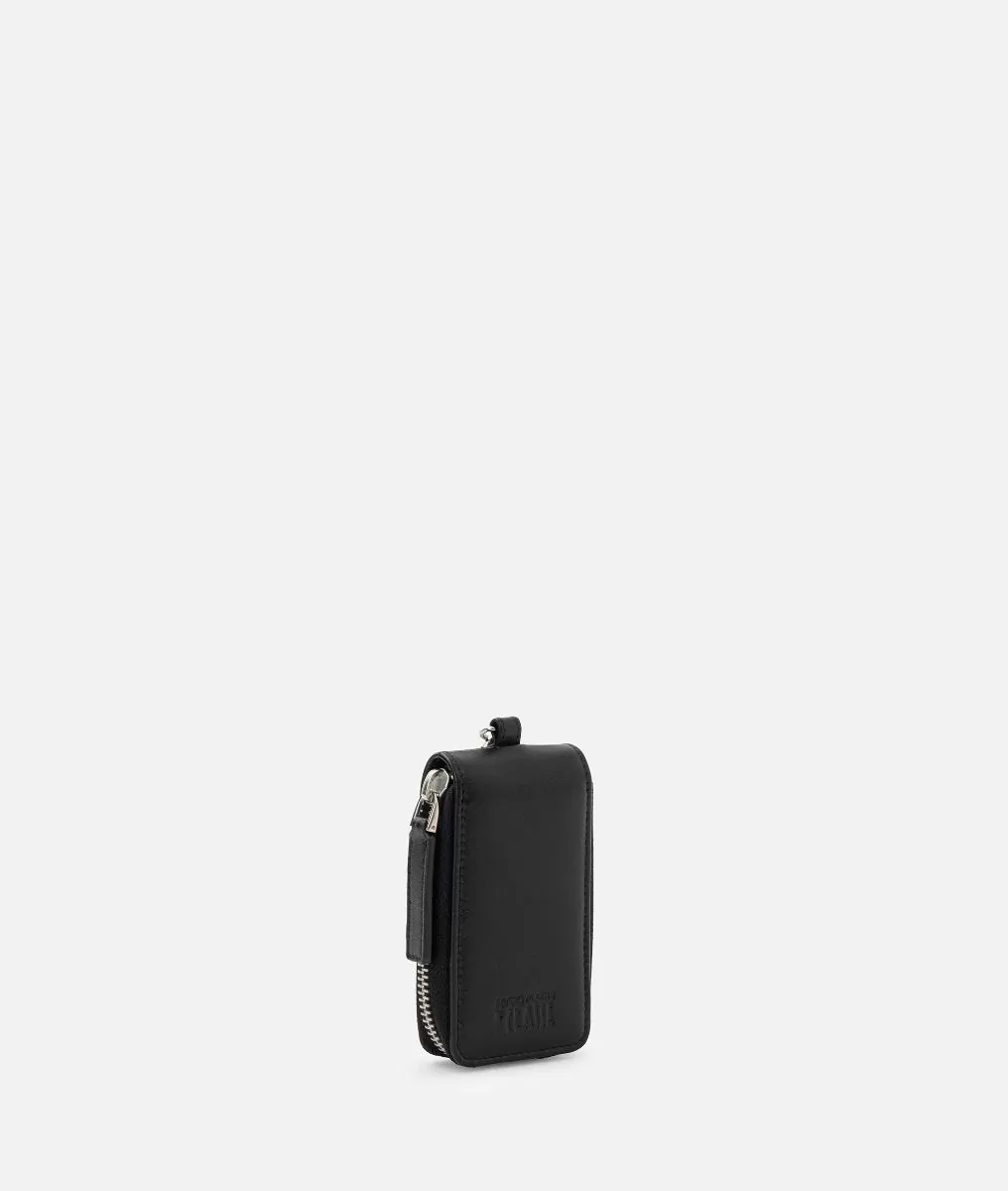 Alviero martini 1a classe Portachiavi ad astuccio in pelle Nero Offerte stagionali