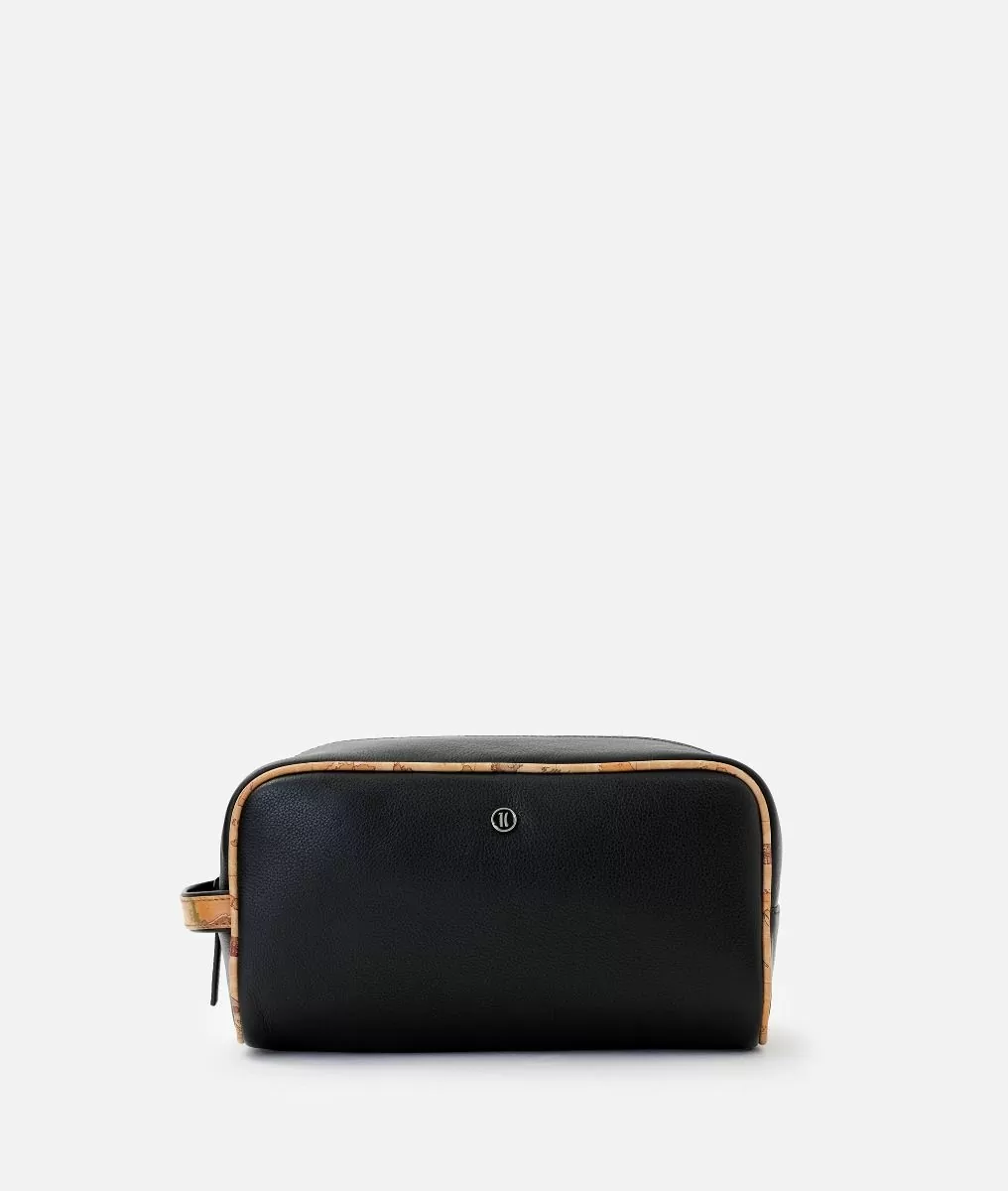 Alviero martini 1a classe Pouche in pelle con dettagli in stampa Geo Classic Nero Latest stili