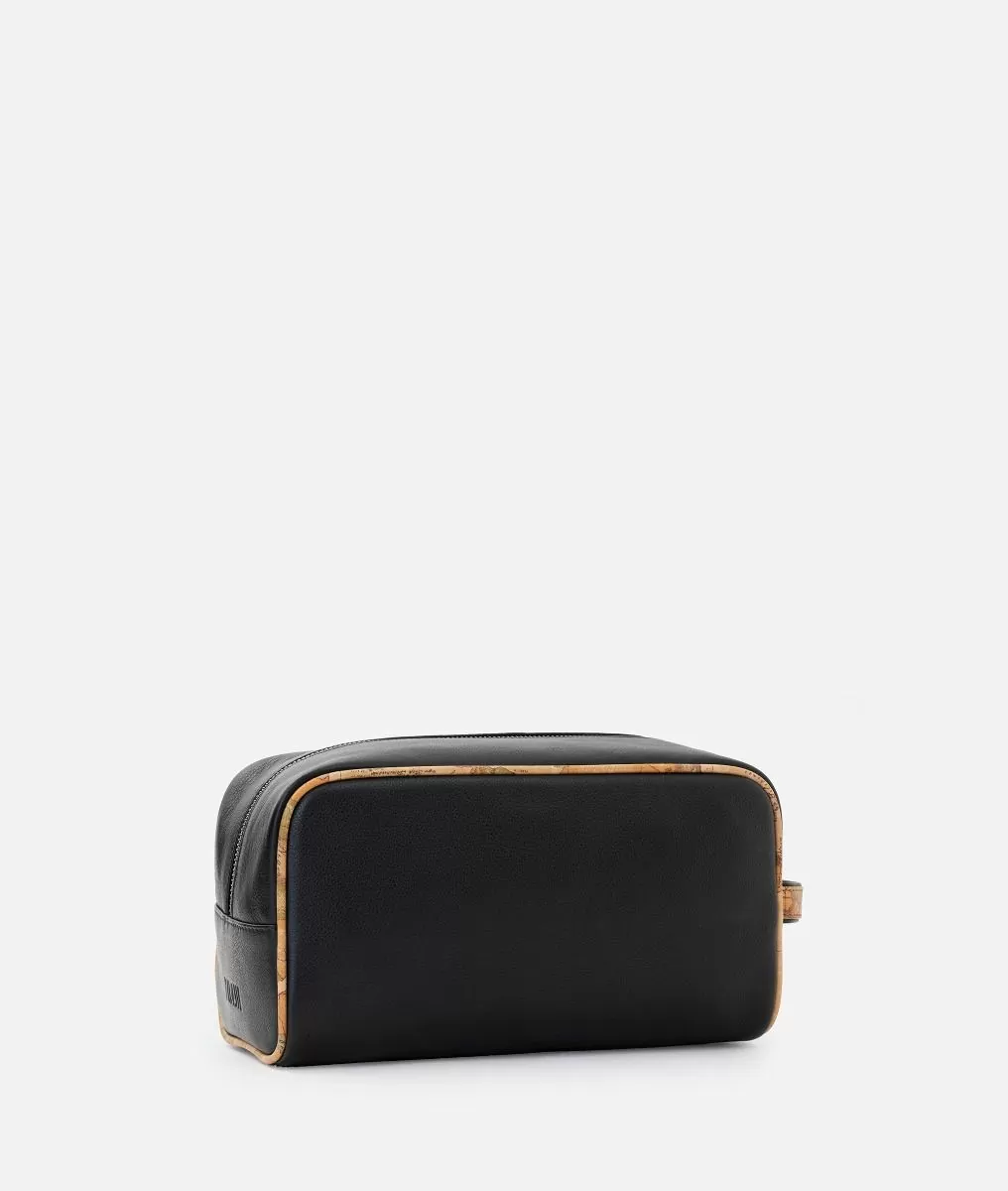 Alviero martini 1a classe Pouche in pelle con dettagli in stampa Geo Classic Nero Latest stili